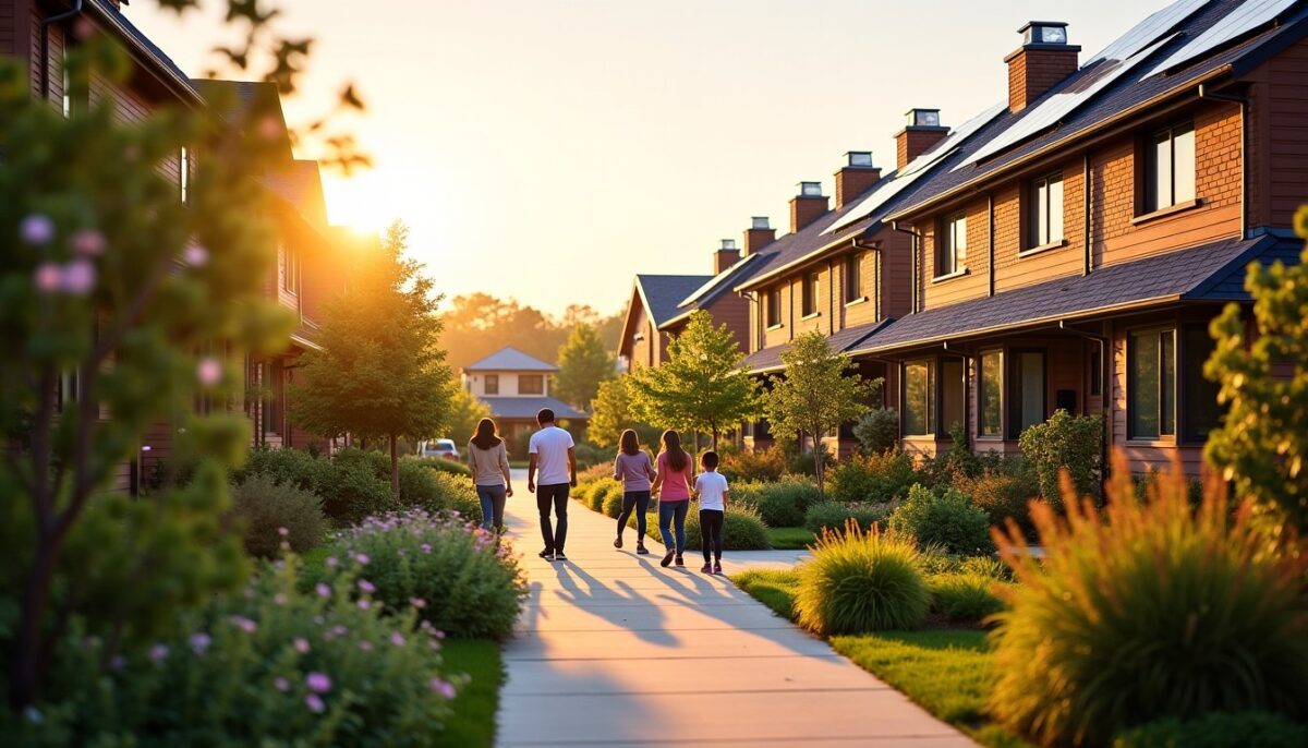 La maison mitoyenne : un équilibre parfait entre efficacité énergétique et vie de quartier animée
